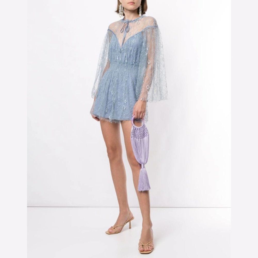 Alice McCall Magicians Daughter Embroidered Playsuit Romper Size S